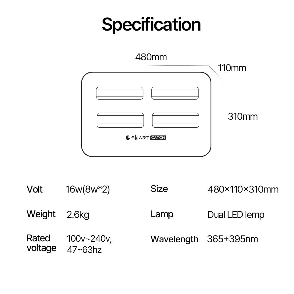 Indoor insect trap Smart Smart Catch ALPHA DUAL LED